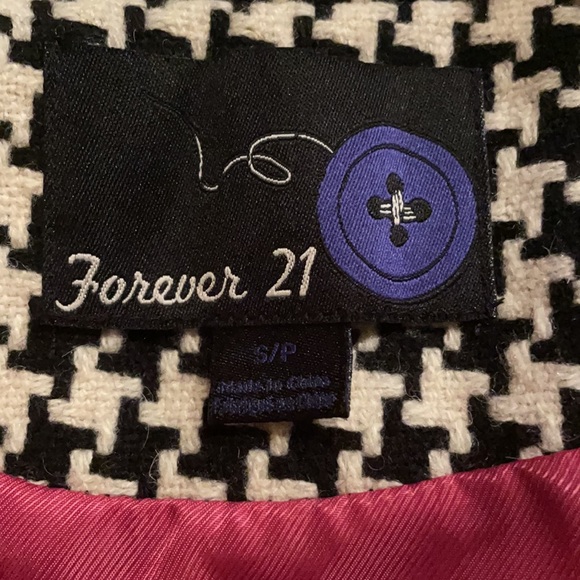 Houndstooth short-sleeve jacket - Picture 3 of 3